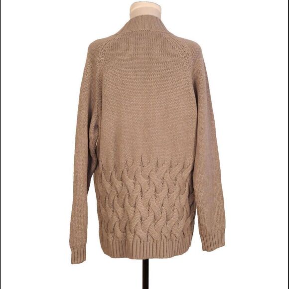 Simply Vera Wang Gray Cable Knit Sweater 2XL - Picture 3 of 6